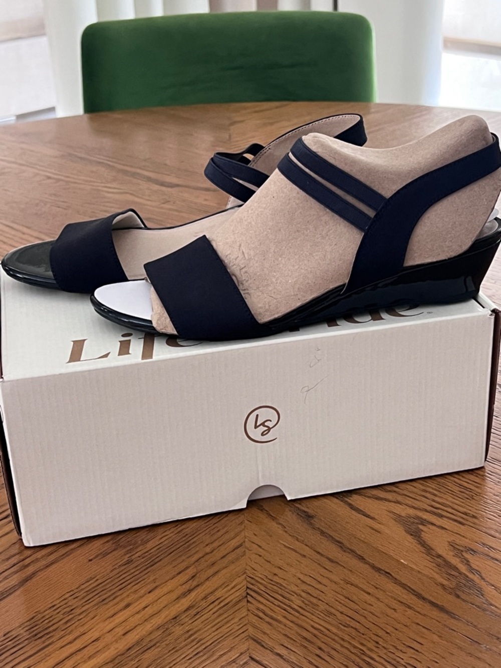 Life Stride Women’s Navy Wedge Sandals
